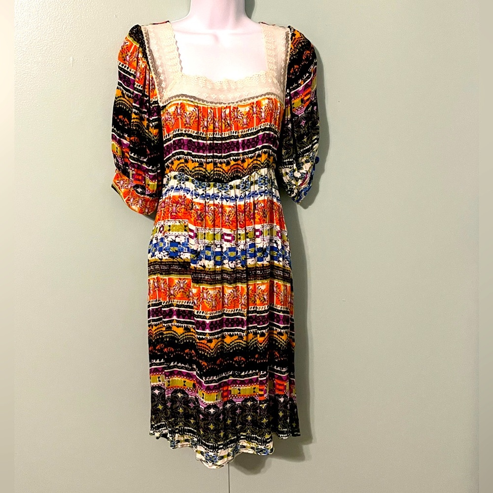 J Mode USA Dress Size Medium Multi‎ Color Mid Length
